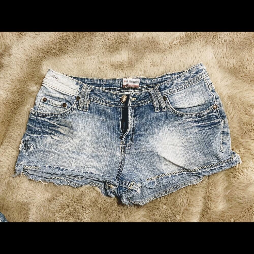 NOBO No Boundaries Distressed Jean Shorts
